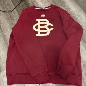 New Balance Men's Burgundy Crewneck Sweater